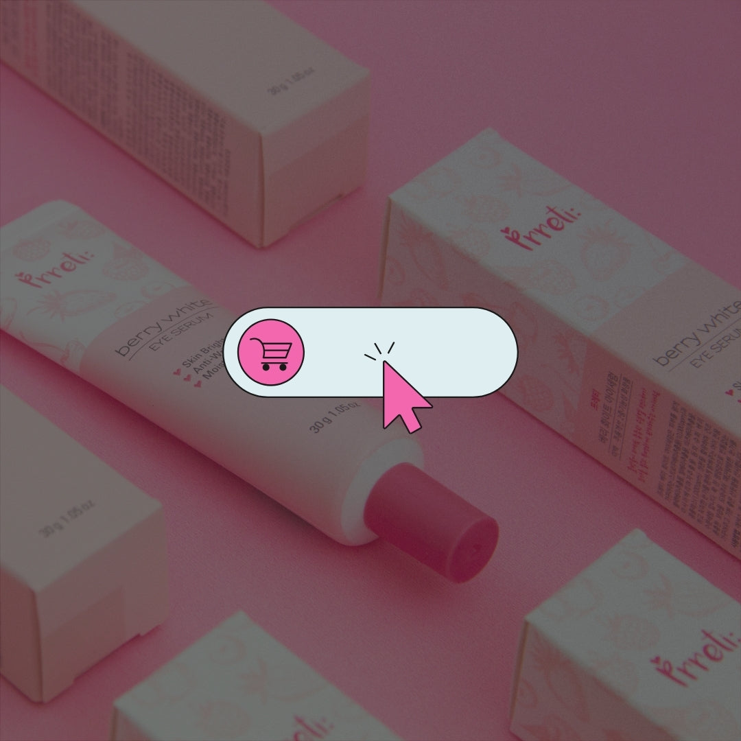 Image de fiche produit fictive superposée d'un bouton ajouter au panier et un curseur qui clique